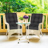 Tufted Outdoor/Indoor Seat/Back Chair Cushion, Set of 2, 42'' x 21''