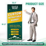 Custom Retractable Banner Stand with Your Business Logo