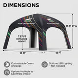 Custom Inflatable Event Tent with Logo, Square Tent