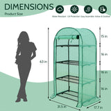 3 - Tier Mini Greenhouse with Shelves 31.5”x17.7”x63.0” - Eagle Peak Custom Canopy Tent