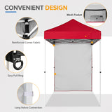 EAGLE PEAK Straight Leg Outdoor Portable Canopy Tent with Removable Sunwalls 5x5 ft, Carry Bag Included