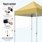 5x5 Pop Up Canopy Tent Instant Straight Leg  Outdoor Canopy Easy Set-up