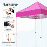 5x5 Pop Up Canopy Tent Instant Straight Leg  Outdoor Canopy Easy Set-up