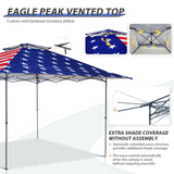 13x13 Straight Leg Pop Up Canopy Tent with 169 sqft of Shade