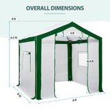 8x8 Walk In Pop Up Greenhouse