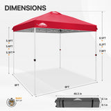 EAGLE PEAK 8x8 Pop Up Straight Leg Canopy with Wheeled Bag - Eagle Peak Canopy and Outdoor Products