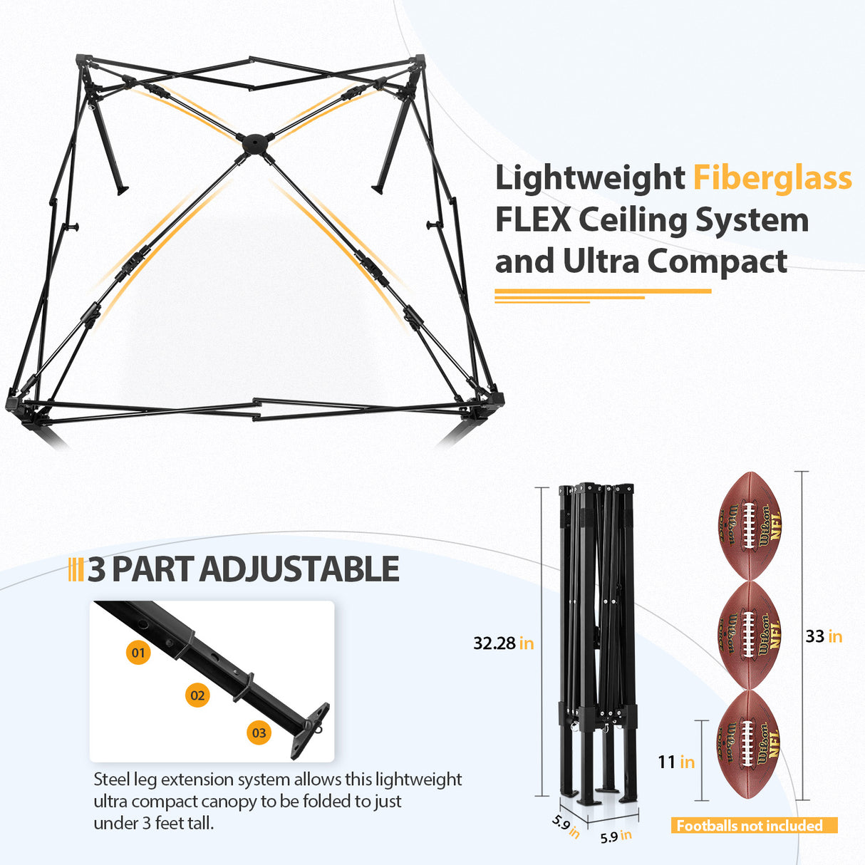 EAGLE PEAK Flex Ultra Compact 4x4 Pop-up Changing Room Canopy