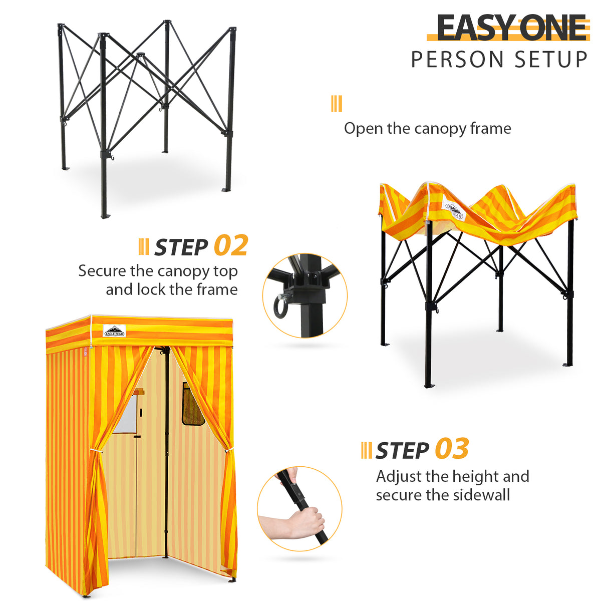 Flat Top 4x4 Pop-up Canopy Changing Room