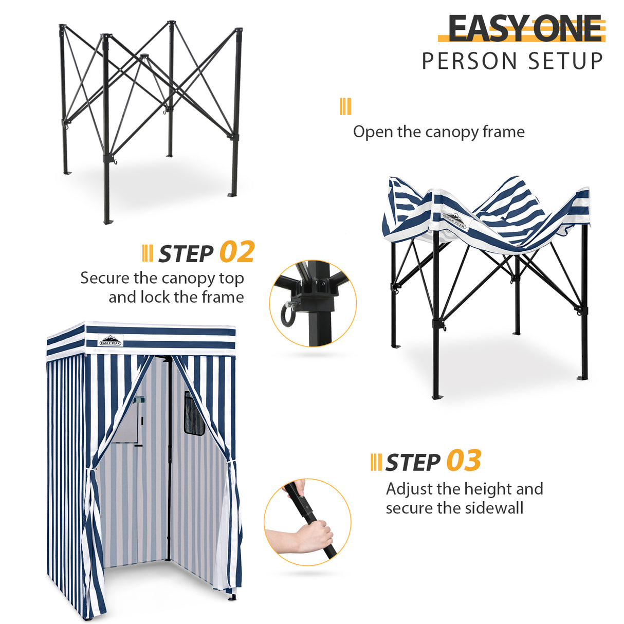 Flat Top 4x4 Pop-up Canopy Changing Room