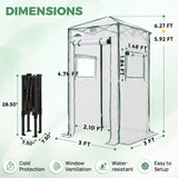 3x3 Easy Setup Small Pop Up Greenhouse - Eagle Peak®