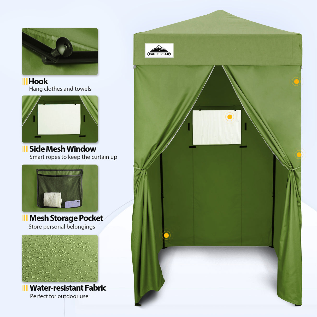 EAGLE PEAK Flex Ultra Compact 4x4 Pop-up Changing Room Canopy