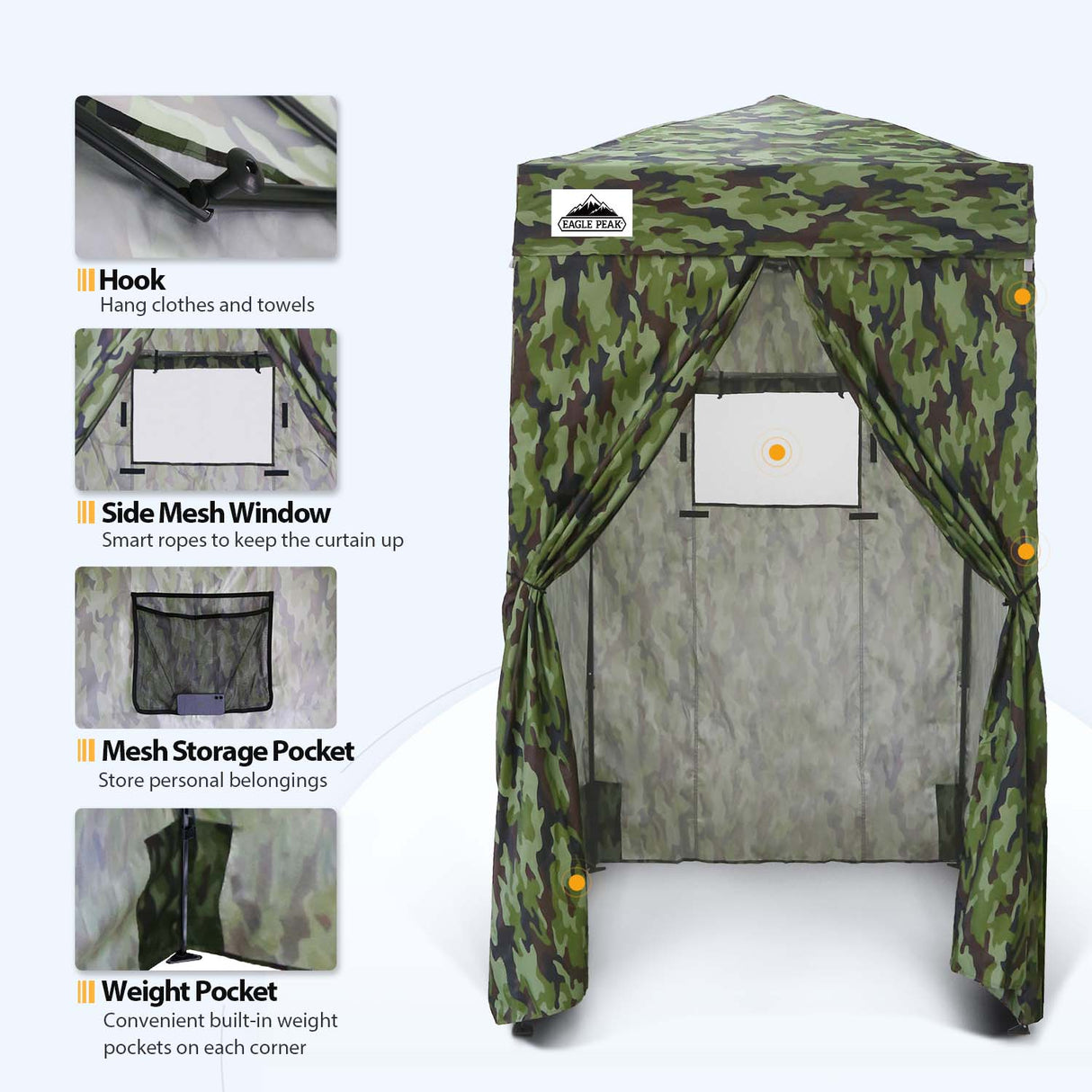 EAGLE PEAK Flex Ultra Compact 4x4 Pop-up Changing Room Canopy