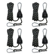 4 - Pack 1/8" Adjustable Rope Ratchet Tie Down Strap Set - Eagle Peak Custom Canopy Tent