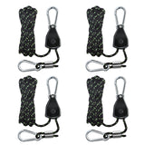 4 - Pack 1/8" Adjustable Rope Ratchet Tie Down Strap Set - Eagle Peak Custom Canopy Tent