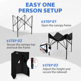 4x4 Pop Up Changing Tent, Flat Top Changing Room