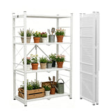 4 - Tier Foldable Greenhouse Shelf, 28”x14.6”x44.7”, 520 lbs, 1/2 Pack, Black - Eagle Peak