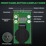 Digital Heat Mat Thermostat Controller, 40–108 ºF, 1/2 Pack