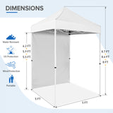 EAGLE PEAK Straight Leg Outdoor Portable Canopy Tent with Removable Sunwalls 5x5 ft, Carry Bag Included