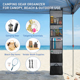 Hanging Storage Organizer for Canopy or Camping, Black