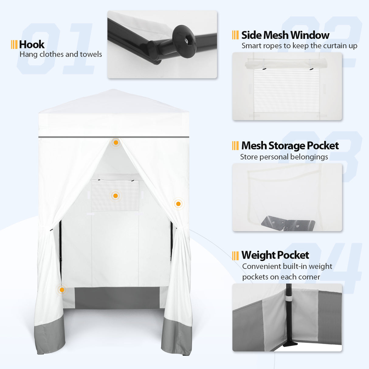 EAGLE PEAK Flex Ultra Compact 4x4 Pop-up Changing Room Canopy