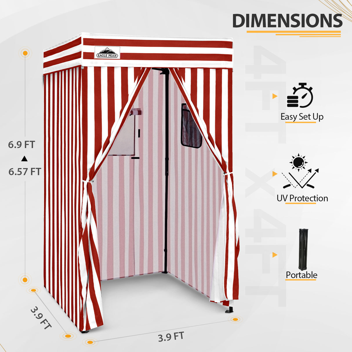 Flat Top 4x4 Pop-up Canopy Changing Room