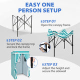 4x4 Pop Up Changing Tent, Flat Top Changing Room - Eagle Peak®