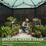 Pop up Greenhouse with Interchangeable PE & Mesh Wall Panels, 8x6/8x12 ft