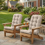5" High Back Adirondack Chair Cushions, 49x20x5 in, Set of 1/2/4 - Eagle Peak Custom Canopy Tent