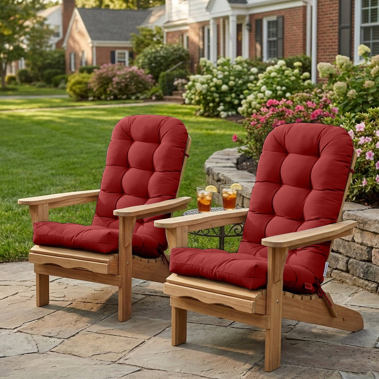 5" High Back Adirondack Chair Cushions, 49x20x5 in, Set of 1/2/4 - Eagle Peak Custom Canopy Tent