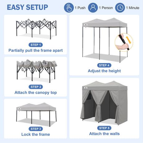 Outdoor Pop Up Changing Room 8x4 ft