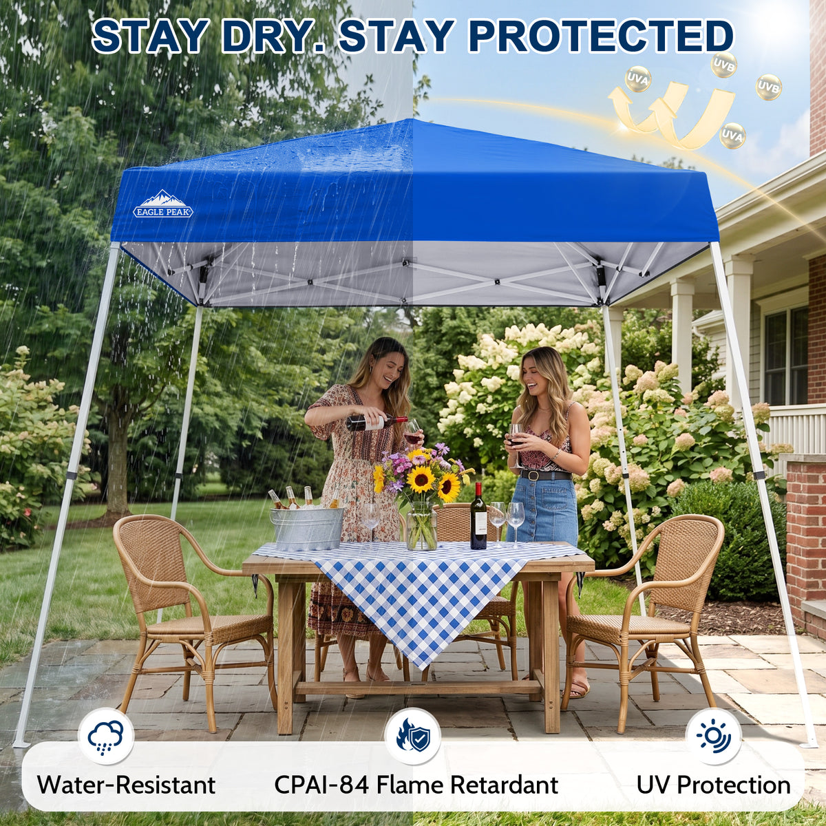 8x8 Slant Leg Pop Up Canopy Tent