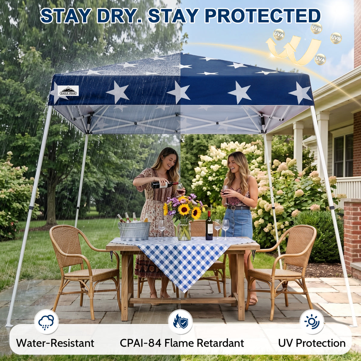 8x8 Slant Leg Pop Up Canopy Tent
