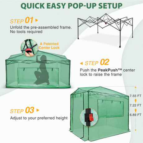 8x6 Easy Setup Pop Up Greenhouse