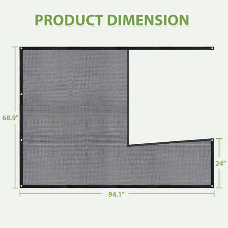 50 Percent UV Protection Shade Cloth for EAGLE PEAK 6.7x6x7.7 ft Wood Greenhouse - Eagle Peak Custom Canopy Tent