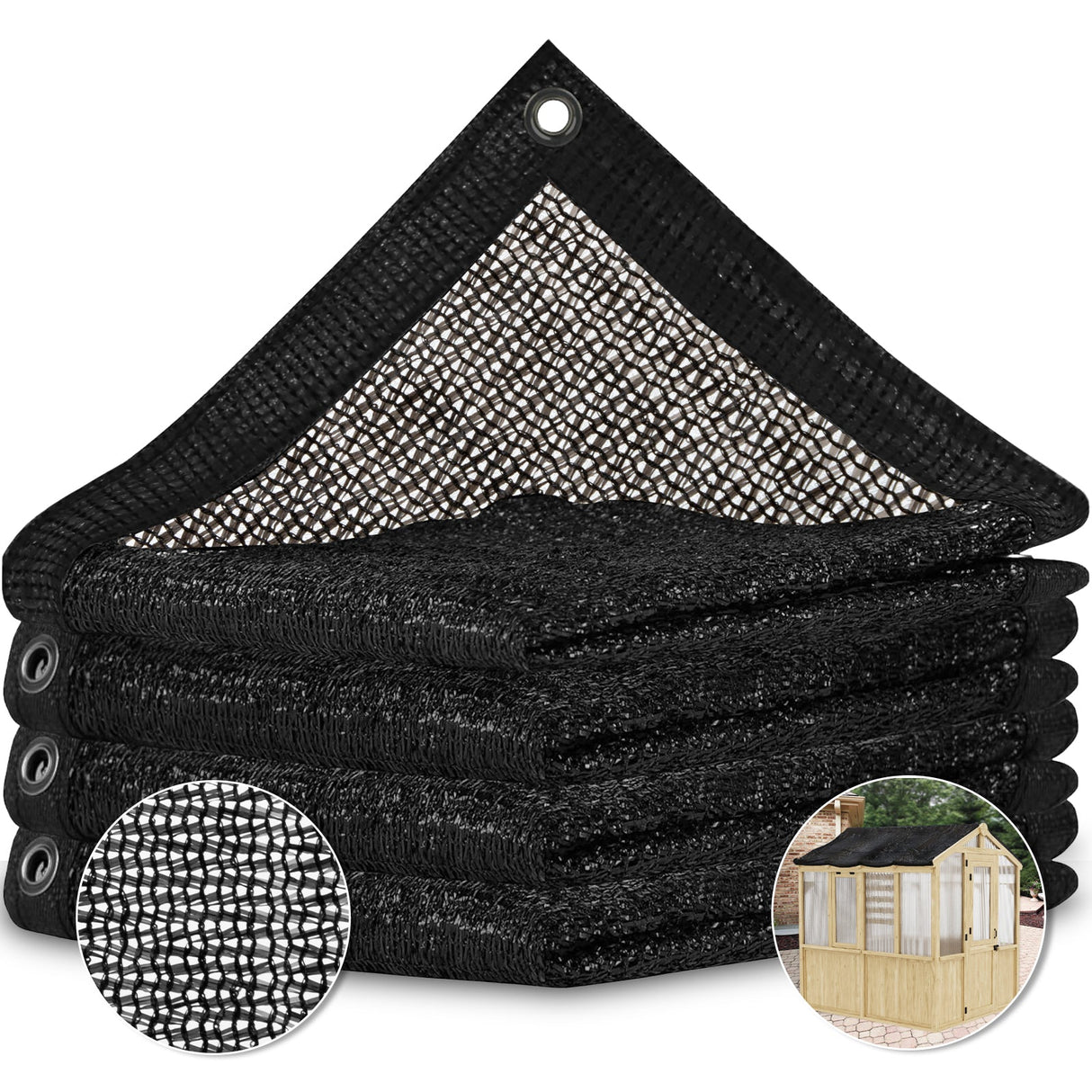 50 Percent UV Protection Shade Cloth for EAGLE PEAK 6.7x7.8x7.7 ft Wood Greenhouse - Eagle Peak Custom Canopy Tent