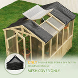 50 Percent UV Protection Shade Cloth for EAGLE PEAK 6.7x9.7x7.7 ft Wood Greenhouse - Eagle Peak Custom Canopy Tent