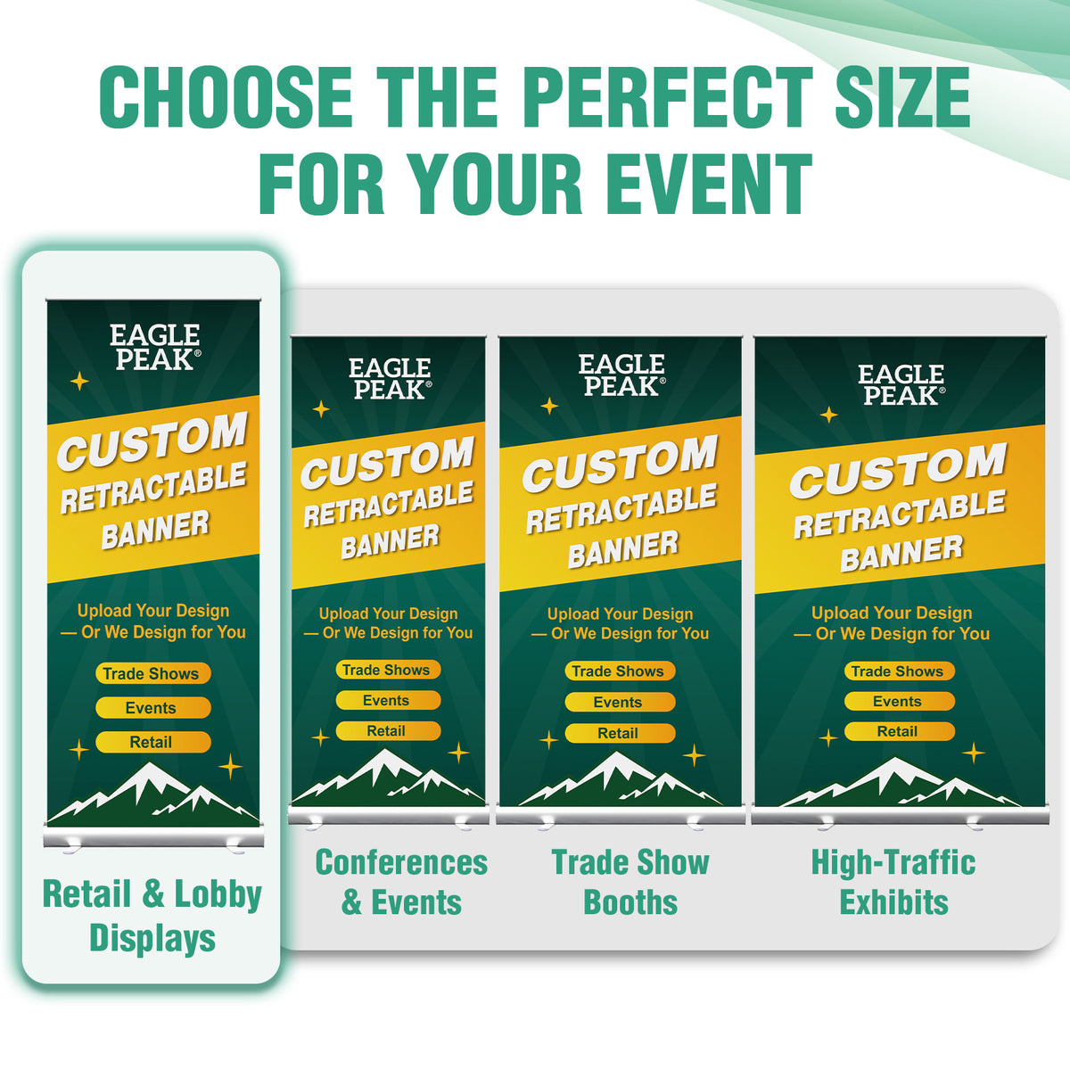 Custom Retractable Banner Stand with Your Business Logo