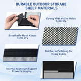Hanging Storage Organizer for Canopy or Camping, Black