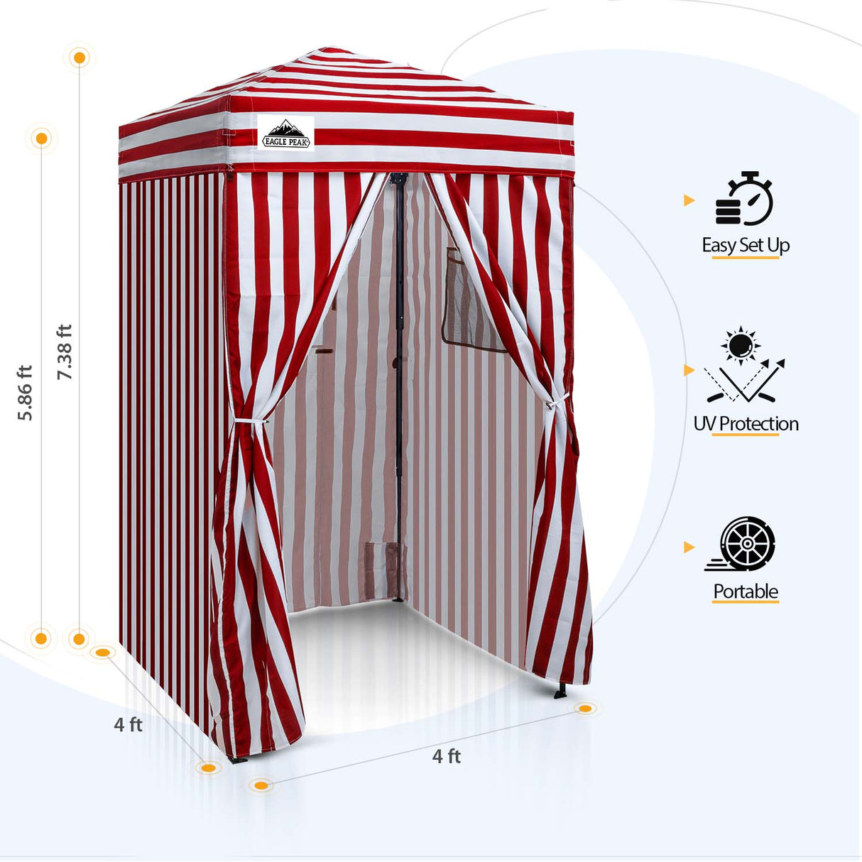 EAGLE PEAK Flex Ultra Compact 4x4 Pop-up Changing Room Canopy