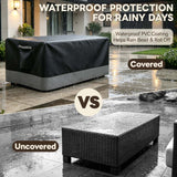 Patio Furniture Cover, Small Coffee Table 34.5''W×21''D×15.5''H