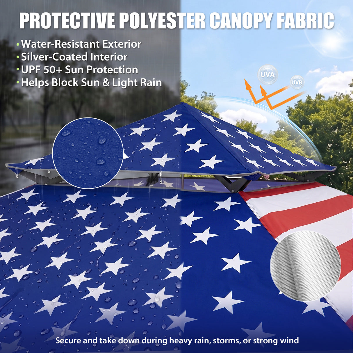 13x13 Pop Up Canopy Tent Sidewall, Extended Eaves
