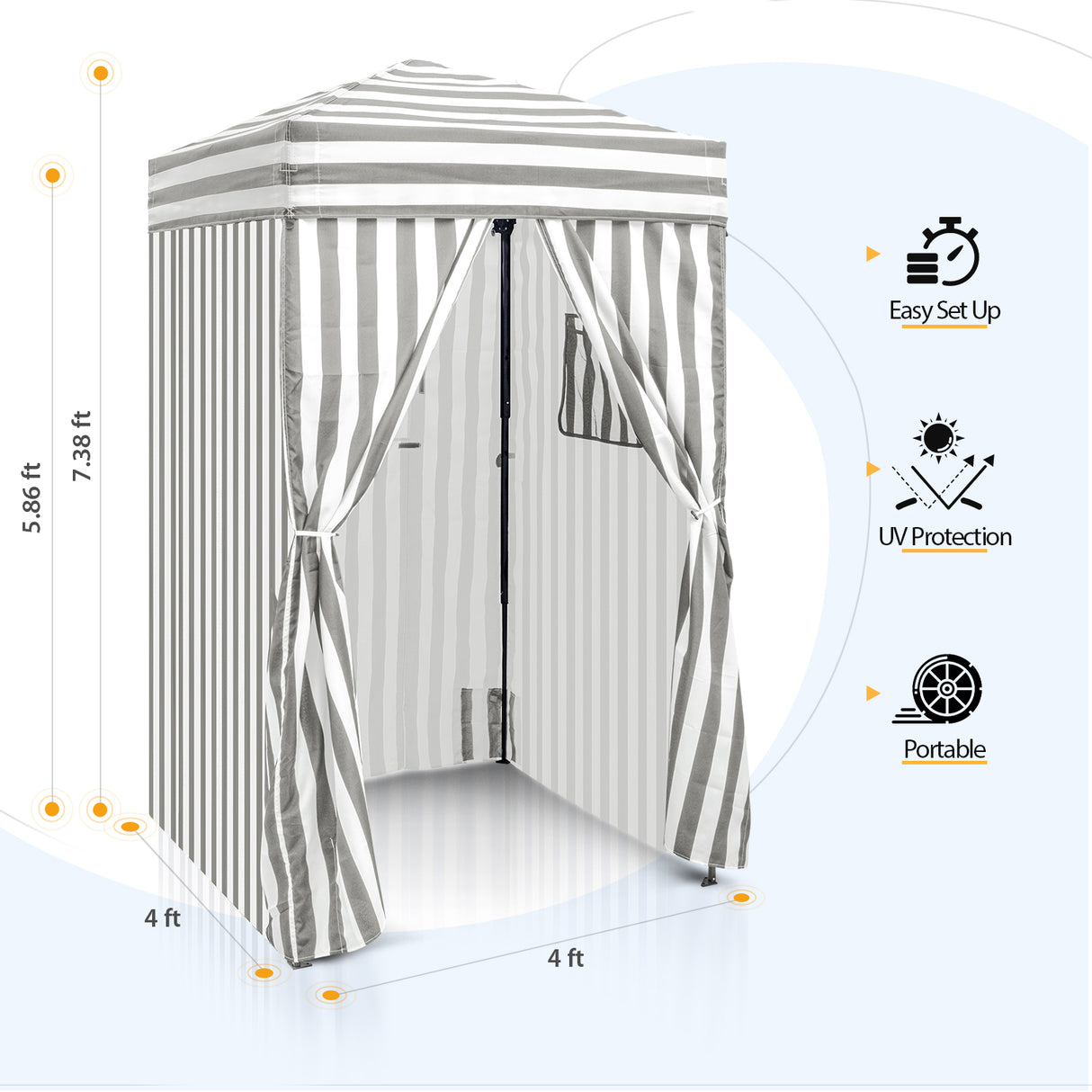 EAGLE PEAK Flex Ultra Compact 4x4 Pop-up Changing Room Canopy