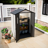 5x3/6x4/8x6/8x8 Resin Outdoor Storage Shed,Weatherproof Garden Shed