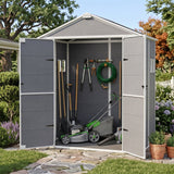 5x3/6x4/6x8/8x8/10x8 FT Outdoor Storage Shed with Floor - Eagle Peak®