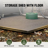 5x3/6x4/6x8/8x8/10x8 FT Outdoor Storage Shed with Floor - Eagle Peak®
