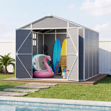 5x3/6x4/6x8/8x8/10x8 FT Outdoor Storage Shed with Floor - Eagle Peak®