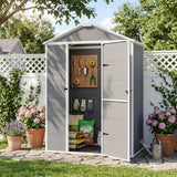 5x3/6x4/6x8/8x8/10x8 FT Outdoor Storage Shed with Floor - Eagle Peak®