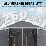 5x3/6x4/6x8/8x8/10x8 FT Outdoor Storage Shed with Floor - Eagle Peak®