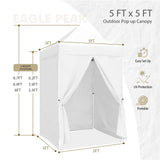 5x5 Instant Canopy with 4 - Side Wall Panels - Eagle Peak Custom Canopy Tent