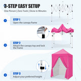 5x5 Instant Canopy with 4-Side Wall Panels - Eagle Peak®